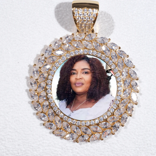 Large 3D Wheat Ear Custom Picture Pendant
