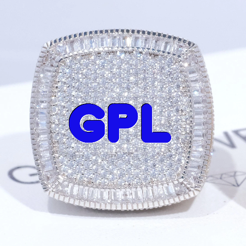 CUSTOM LETTER 3D ICED RING