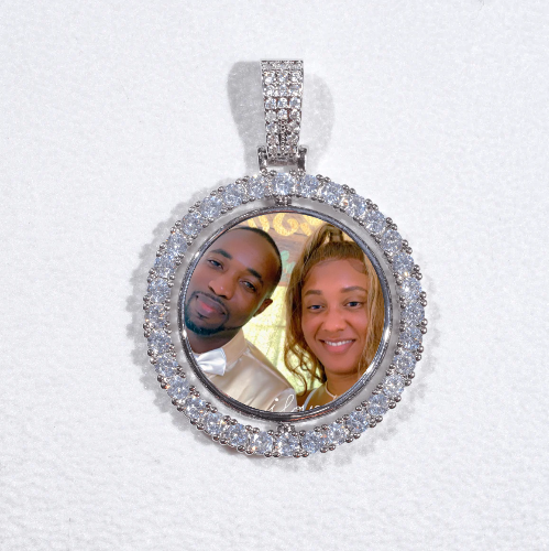 3D Spinning 2-Faced Custom Picture Pendant
