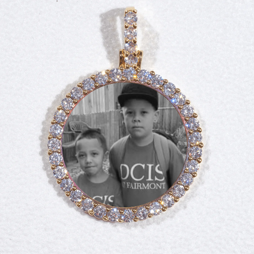 3D CIRCLE CUSTOM PICTURE PENDANT SMALL SIZE