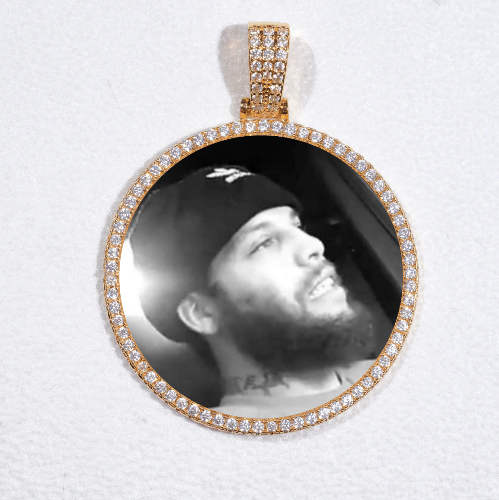 MEDIUM 3D CIRCLE CUSTOM PICTURE PENDANT