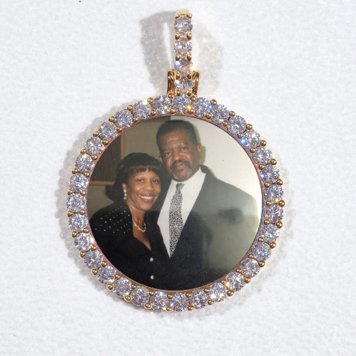 3D CIRCLE CUSTOM PICTURE PENDANT SMALL SIZE