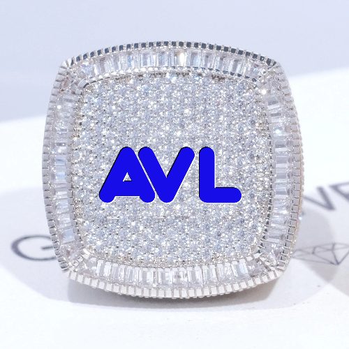 CUSTOM LETTER 3D ICED RING