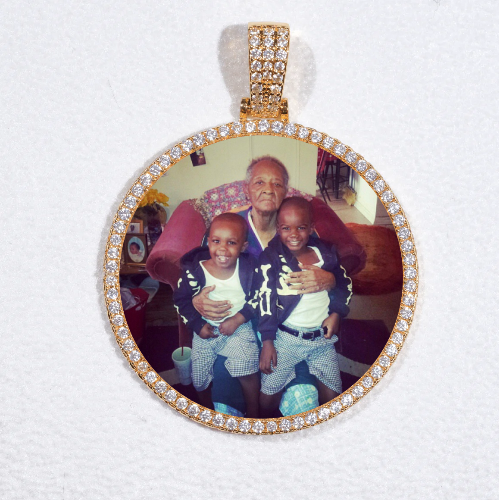 MEDIUM 3D CIRCLE CUSTOM PICTURE PENDANT