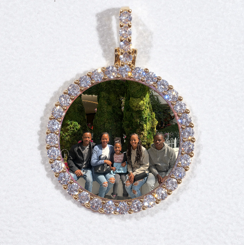 3D CIRCLE CUSTOM PICTURE PENDANT SMALL SIZE