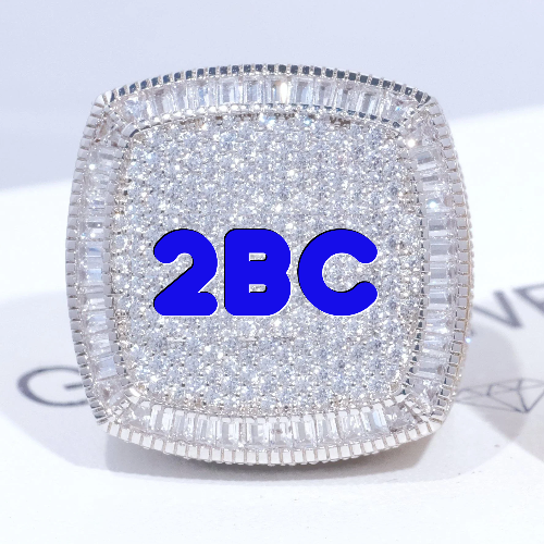 CUSTOM LETTER 3D ICED RING