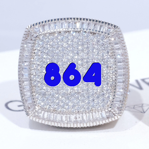 CUSTOM LETTER 3D ICED RING