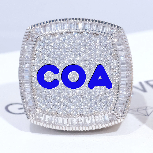 CUSTOM LETTER 3D ICED RING