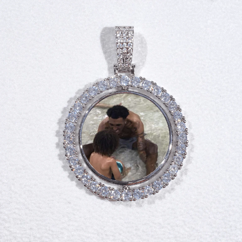 3D Spinning 2-Faced Custom Picture Pendant