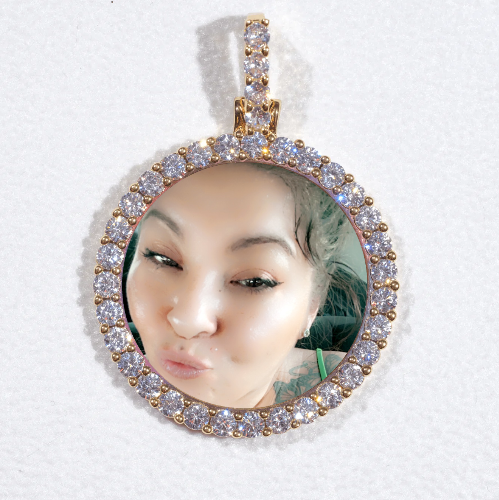 3D CIRCLE CUSTOM PICTURE PENDANT SMALL SIZE