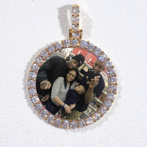 3D CIRCLE CUSTOM PICTURE PENDANT SMALL SIZE