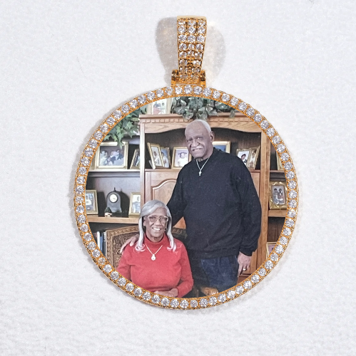 MEDIUM 3D CIRCLE CUSTOM PICTURE PENDANT