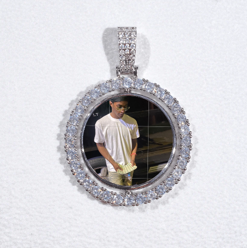 3D Spinning 2-Faced Custom Picture Pendant