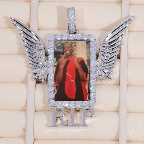 RIP WING 3D CUSTOM PICTURE PENDANT