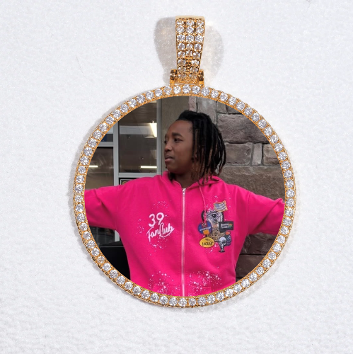 MEDIUM 3D CIRCLE CUSTOM PICTURE PENDANT