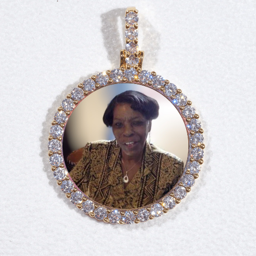 3D CIRCLE CUSTOM PICTURE PENDANT SMALL SIZE