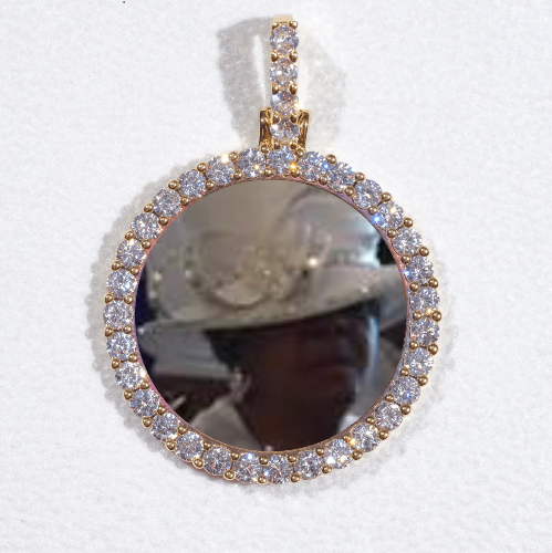 3D CIRCLE CUSTOM PICTURE PENDANT SMALL SIZE