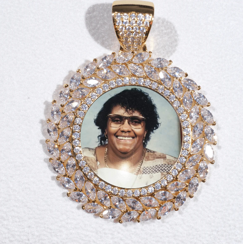 Large 3D Wheat Ear Custom Picture Pendant