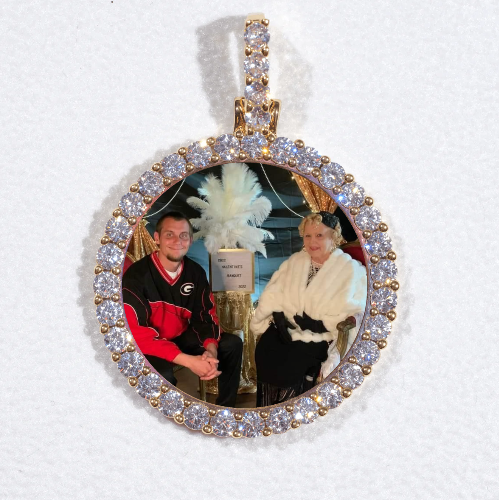 3D CIRCLE CUSTOM PICTURE PENDANT SMALL SIZE