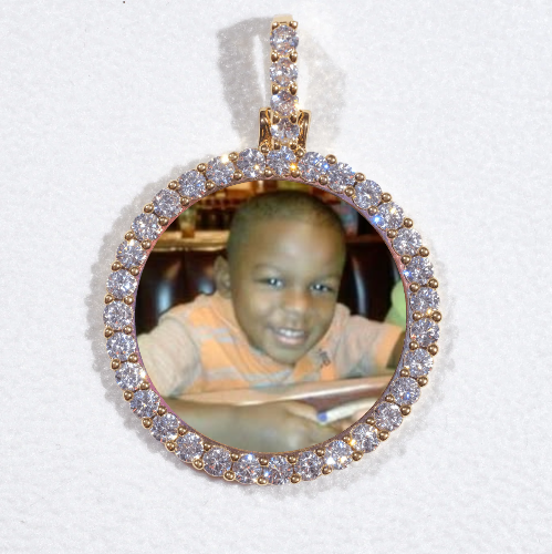 3D CIRCLE CUSTOM PICTURE PENDANT SMALL SIZE