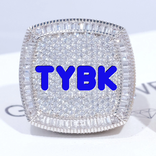 CUSTOM LETTER 3D ICED RING
