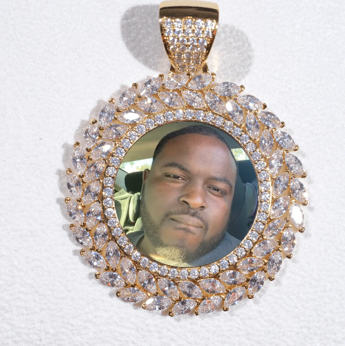 Large 3D Wheat Ear Custom Picture Pendant