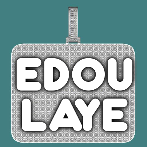 CUSTOM LETTER NECKLACE 3D BIG SQUARE