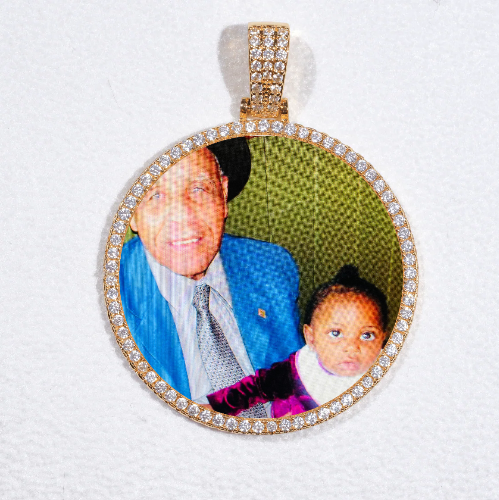 MEDIUM 3D CIRCLE CUSTOM PICTURE PENDANT