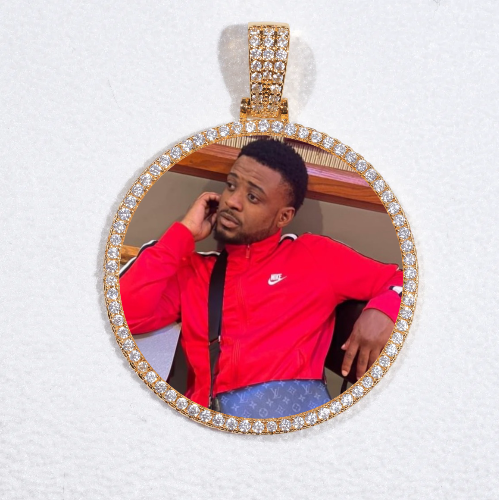 MEDIUM 3D CIRCLE CUSTOM PICTURE PENDANT