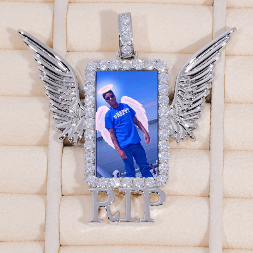 RIP WING 3D CUSTOM PICTURE PENDANT