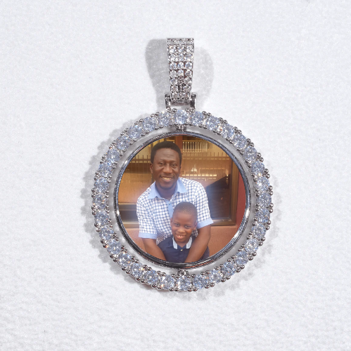 3D Spinning 2-Faced Custom Picture Pendant