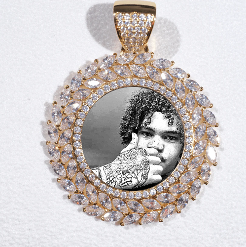 Large 3D Wheat Ear Custom Picture Pendant