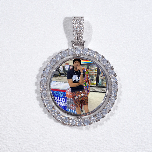 3D Spinning 2-Faced Custom Picture Pendant