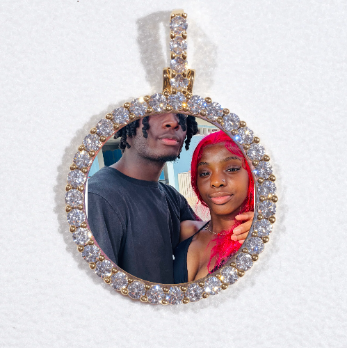 3D CIRCLE CUSTOM PICTURE PENDANT SMALL SIZE