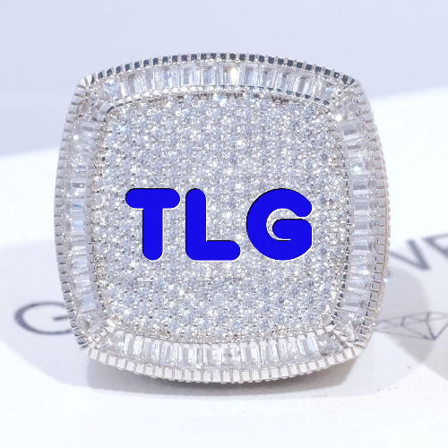 CUSTOM LETTER 3D ICED RING