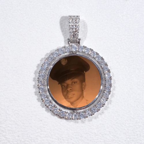 3D Spinning 2-Faced Custom Picture Pendant