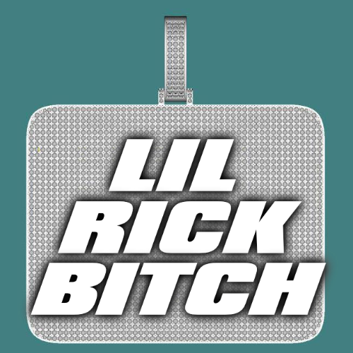 CUSTOM LETTER NECKLACE 3D BIG SQUARE