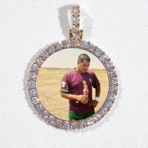 3D CIRCLE CUSTOM PICTURE PENDANT SMALL SIZE