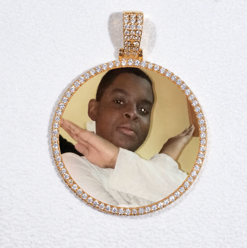 MEDIUM 3D CIRCLE CUSTOM PICTURE PENDANT