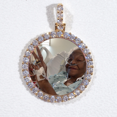 3D CIRCLE CUSTOM PICTURE PENDANT SMALL SIZE