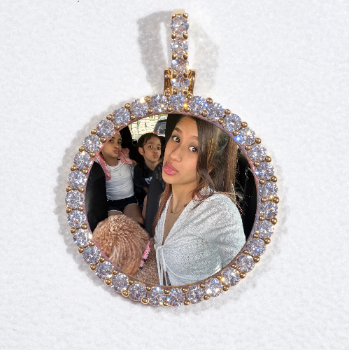 3D CIRCLE CUSTOM PICTURE PENDANT SMALL SIZE
