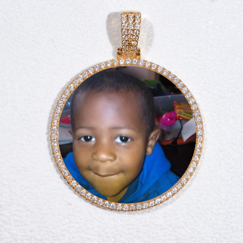 MEDIUM 3D CIRCLE CUSTOM PICTURE PENDANT