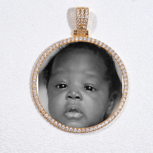 MEDIUM 3D CIRCLE CUSTOM PICTURE PENDANT