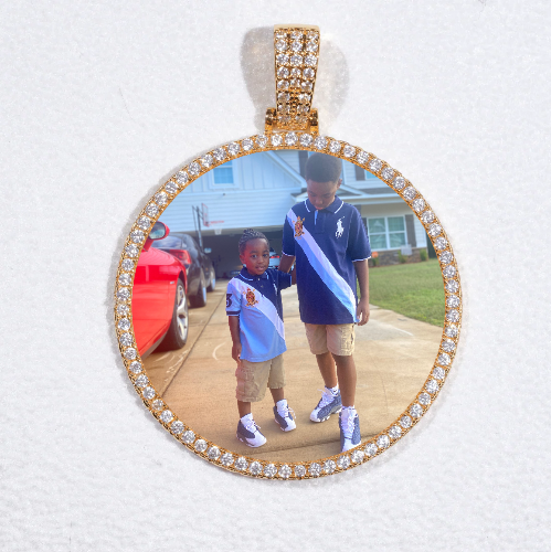 MEDIUM 3D CIRCLE CUSTOM PICTURE PENDANT