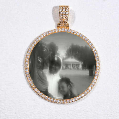 MEDIUM 3D CIRCLE CUSTOM PICTURE PENDANT