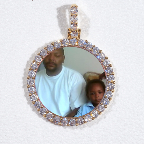 3D CIRCLE CUSTOM PICTURE PENDANT SMALL SIZE
