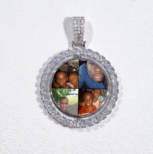 3D Spinning 2-Faced Custom Picture Pendant