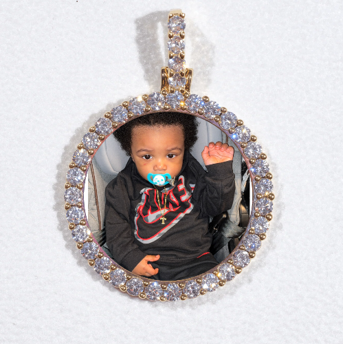 3D CIRCLE CUSTOM PICTURE PENDANT SMALL SIZE