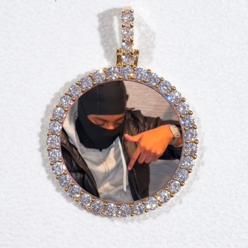 3D CIRCLE CUSTOM PICTURE PENDANT SMALL SIZE