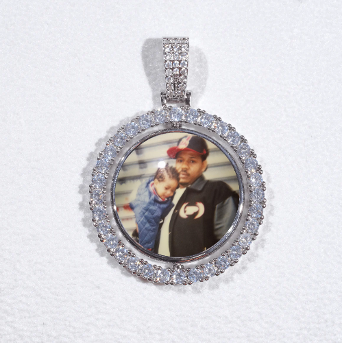 3D Spinning 2-Faced Custom Picture Pendant